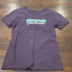 Patagonia Purple Tee with Logo